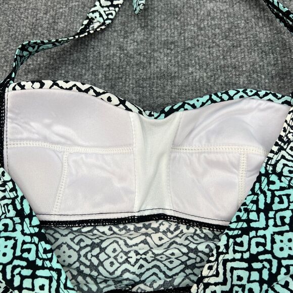 Assets Spanx Sarah Blakely Halter Swim Top Womens S Small Semi Padded Tankini - Picture 8 of 12